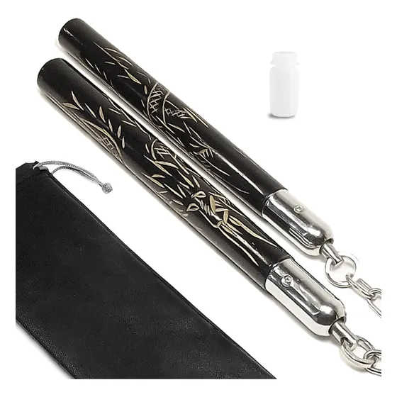 Japan Style Nunchaku Dragão Profissional P/ Treino Alta Qualidade + Capa