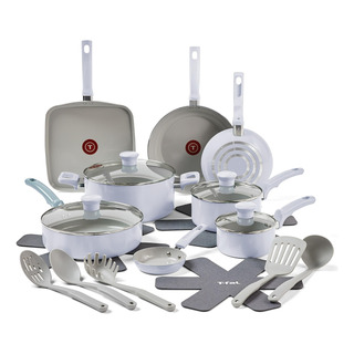 Juego De Utensilios De Cocina T-fal Refresh Ceramic De 20 Pi Juego De Utensilios De Cocina T-fal Refresh Ceramic De 20 Pi