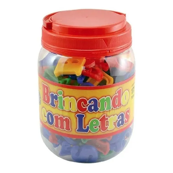 Brincando Com Letras Pote 173 Pcs - Pais E Filhos 2802-1