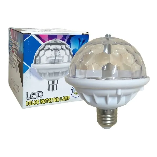 Foco Giratorio Rgb Discoteca Luces Sicodelicas Disco Fiesta