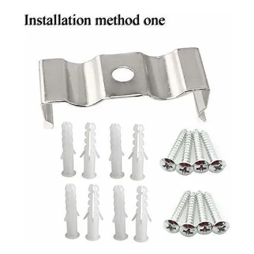 8pcs T5 Clips Soporte Percha Tornillo Autorroscante Tubo