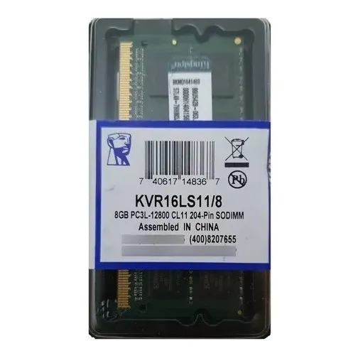 Memoria Ram Ddr3l Pc3l 8g Kingston 12800/1600 Laptop