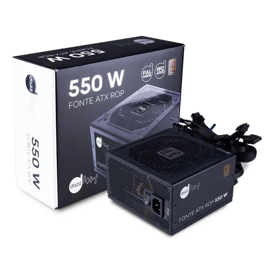 Dazz rop 550w 80 plus bronze pfc ativo cor preto