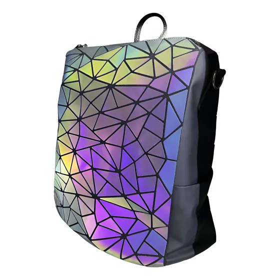 Morral Bolso Cartera Holográfica Geométrica Reflectiva Moda