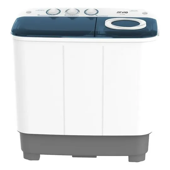 Lavadora Doble Tina Semi Automática 11 Kg Color Blanca Color Azul Acero