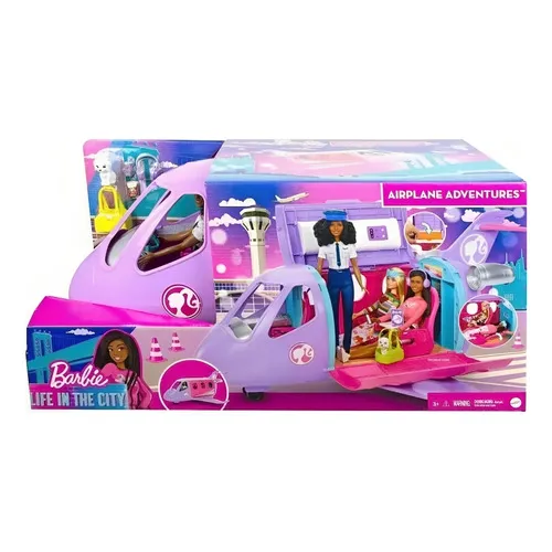 Barbie Adventure Jet con muñeca piloto Hcd49 - Mattel