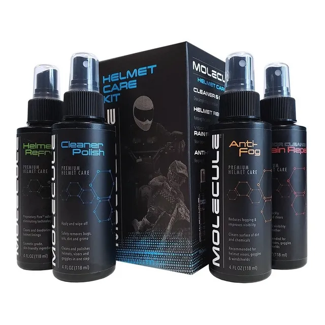 Kit Limpia Casco Anti Empañado Repele Lluvia Mata Bacterias