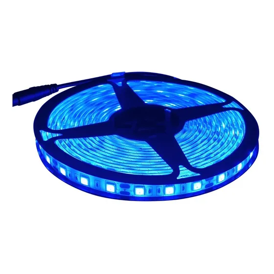 Rollo De Cinta Led Azul 5050 5 Metros Antiagua