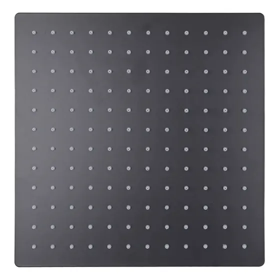 Plato De Ducha Ultra Plana 12  Negro Mate Metalica