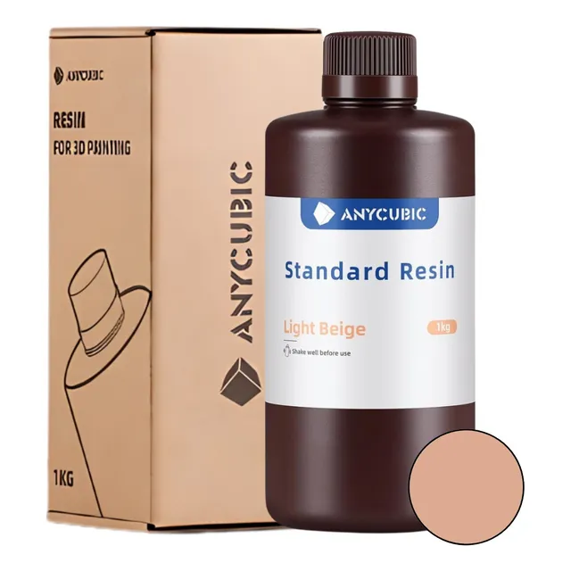 Resina Impresora 3d Anycubic Estándar 1kg Uv405nm Xipecúbico Beige