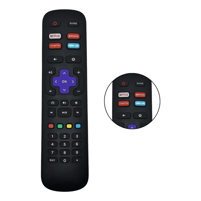 Controle Compatível Smart Tv Roku Aoc / Philco / Semp Tcl
