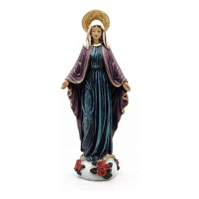 Estatua Virgen Generosa María 23cm Resina Concepción Inmacul