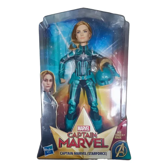 Capitána Marvel Starforce Muñeca Superhéroe Con Casco Hasbro