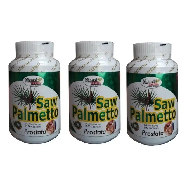Saw Palmeto 100 Capsulas 3 Frascos X 60 Soles 