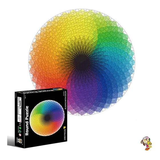 Rompecabeza Circular 1000 Piezas Arcoiris 65x65cm Del Tomate