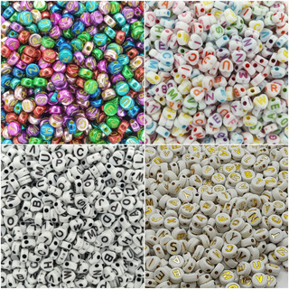 Kit De Cuentas 1000 Letras Para Pulseras Y Bisutería Kit De Cuentas 1000 Letras Para Pulseras Y Bisutería