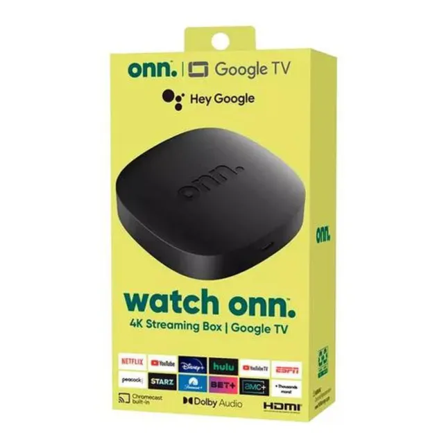 Tv Box Watch Onn 4k Chromecast Solucionado Ubicación Negro