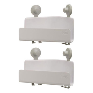 Organizador Esquinero Para Ducha, Paquete De 2, Blanco Organizador Esquinero Para Ducha, Paquete De 2, Blanco