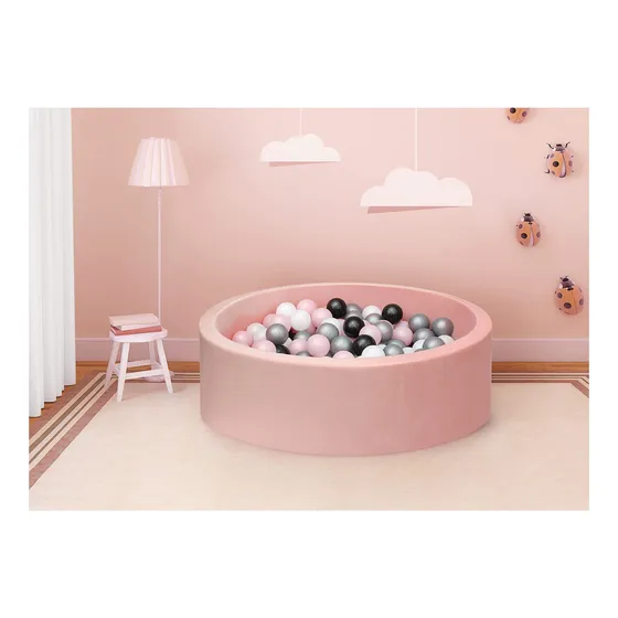 Piscina Corral Redondo Para Bebés Con Pelotas Plásticas