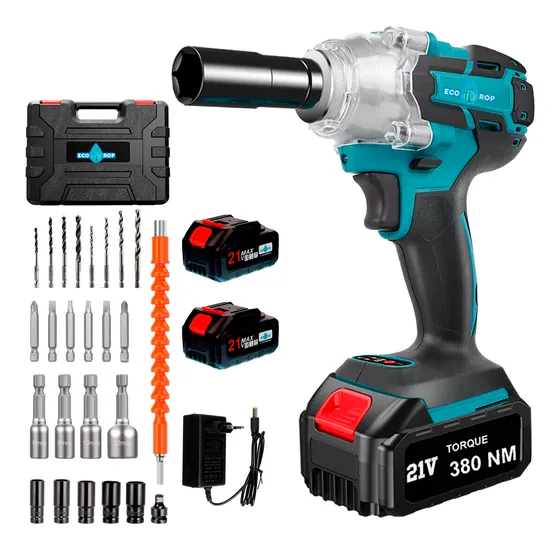 Llave De Impacto Atornillador 2 Bat. 21v Brushless Ecodrop