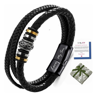 Josphlies To My Son De Pulsera De Cuero Trenzado Hecha A Man Josphlies To My Son De Pulsera De Cuero Trenzado Hecha A Man