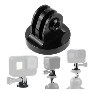 Soporte Adaptador Gopro Base Tripie Aluminio 1/4 Soporte Adaptador Gopro Base Tripie Aluminio 1/4