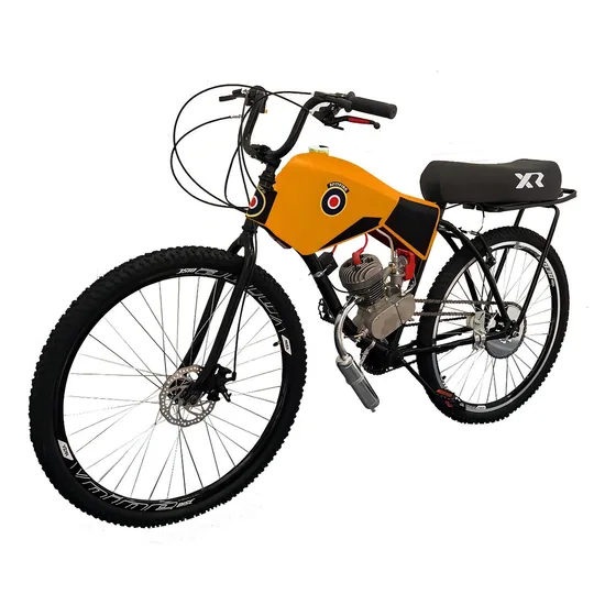 Bicicleta Motorizada 80cc Aro 29 Coroa 52 Spitfire Tractor Cor Laranja KTM Montada