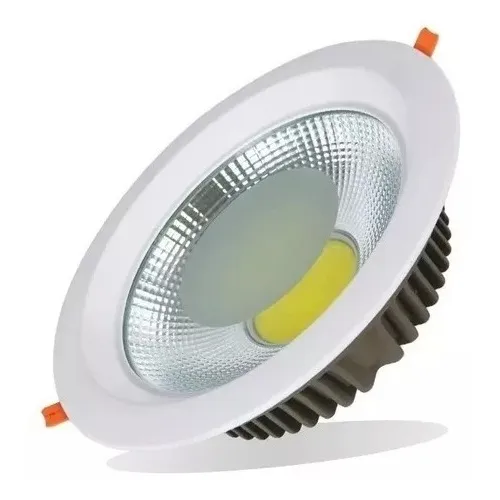 10 Luminárias Embutir Downlight Led Slim Cob 35w-3150lum Tyf Estrutura Branco 127/220V