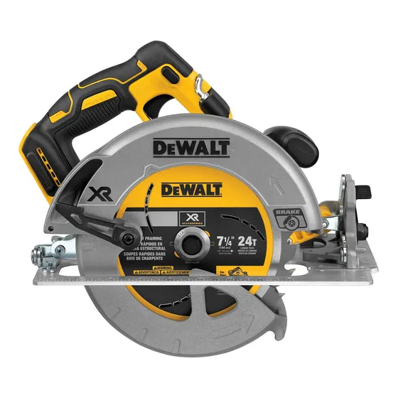 Sierra circular eléctrica inalámbrica DeWalt DCS570B 184mm 900W amarilla 20V