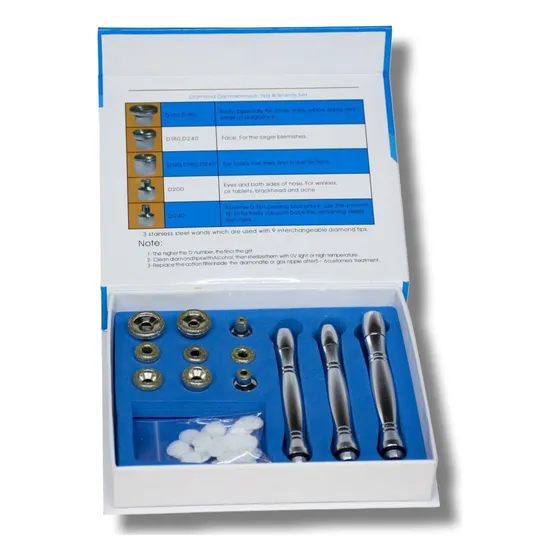 Set De Puntas De Microdermoabrasion Portátil 