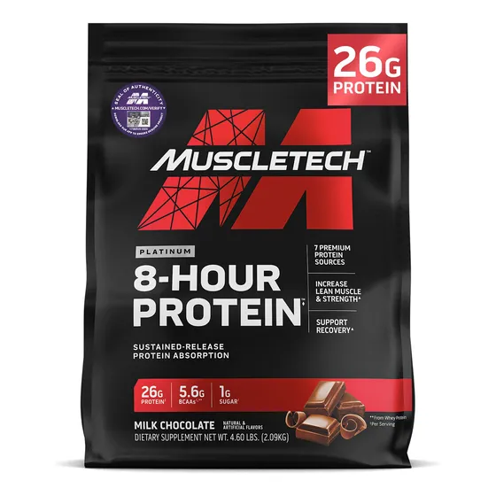 Proteína En Polvo Muscletech Platinum De 8 Horas, 7 Proteína