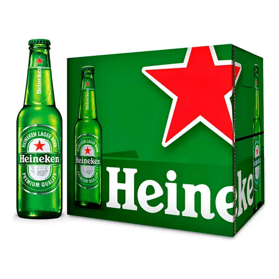 Cerveza Heineken 12 Botellas De 355ml