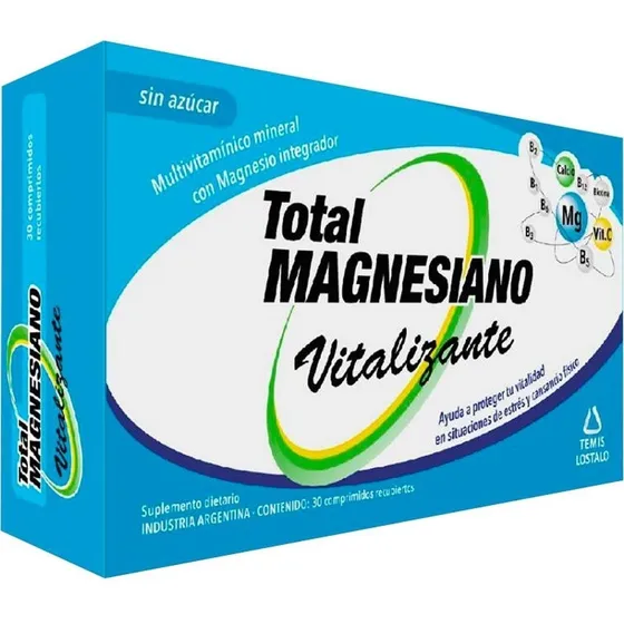 Total Magnesiano Vitalizante  X 30 Comprimidos 