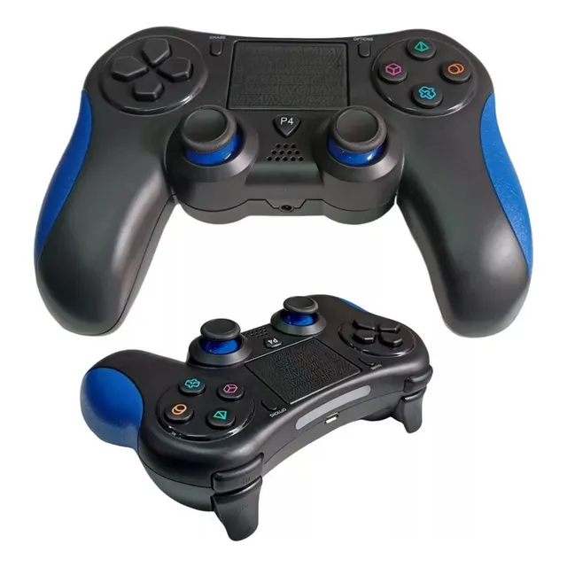 Joystick Seisa Sj-4006b Compatible Con Ps4 Color Negro