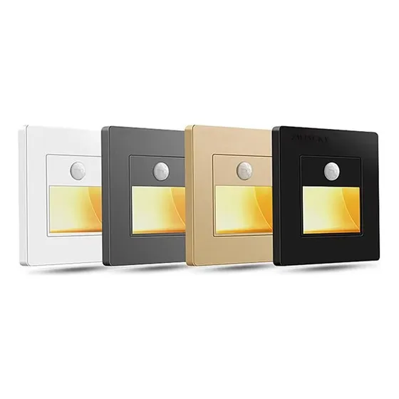 Balizador Led Sensor De Movimento Presença Embutir Parede