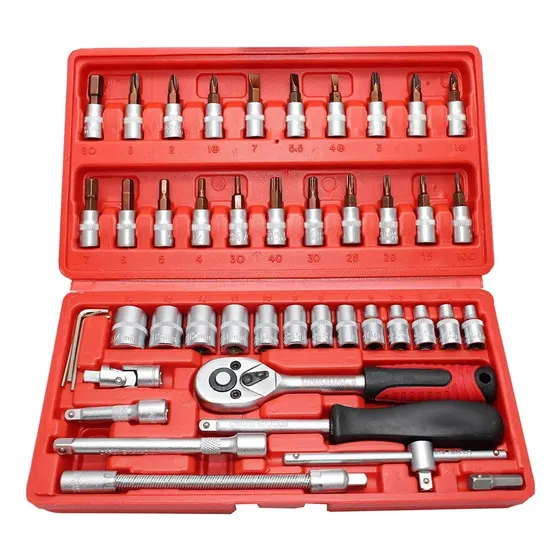 Herramienta Caja Kit 46 Piezas Dados