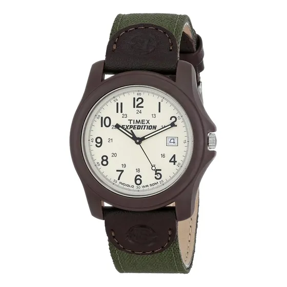 Reloj Pulsera Timex Expedition Acadia Analogico 39 Mm Verde