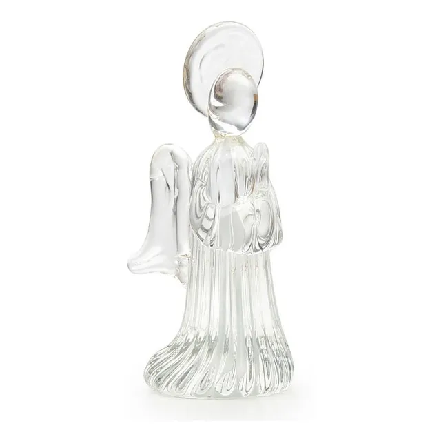 Anjinho Frisado Branco Murano Cristais Cadoro
