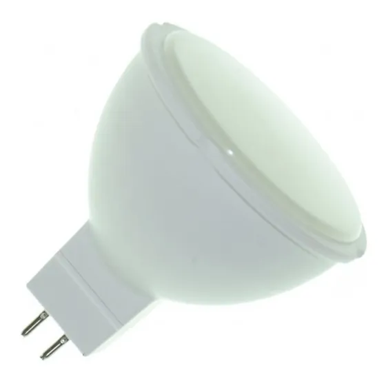 4 Bombillo Led Mr16 Luz Calida Amarilla Ojo De Buey Bipin