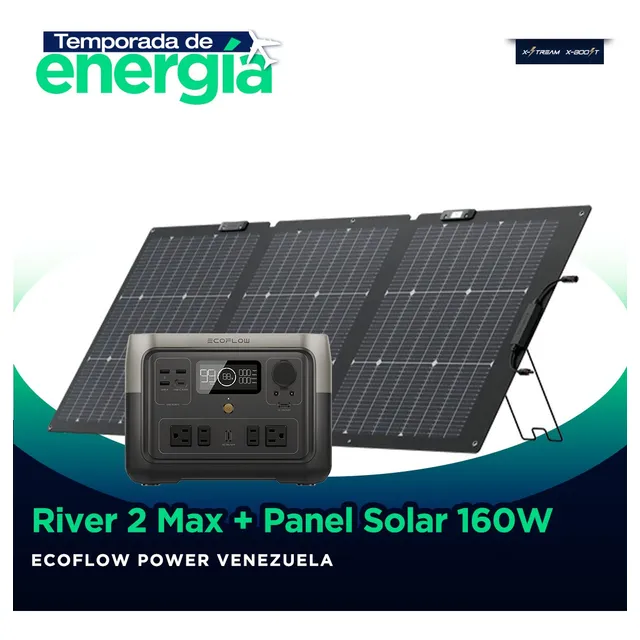 Ecoflow River 2 Max + Panel Solar 160 Watts