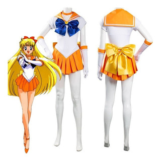 Minako Aino Sailor Venus Traje De Cosplay Adultos Mujer Cos Minako Aino Sailor Venus Traje De Cosplay Adultos Mujer Cos