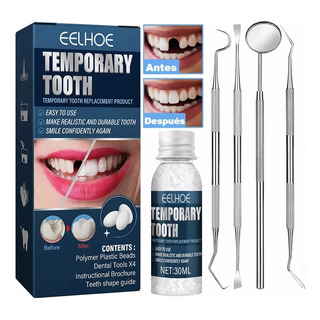 Kit De Dientes Postizos Temporal Reparación Falsos Dental Kit De Dientes Postizos Temporal Reparación Falsos Dental