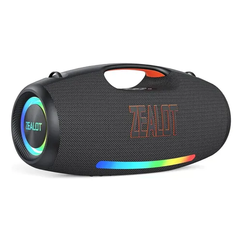 Caixa de Som Bluetooth Zealot S79 Portable 100W Powerbank Preto