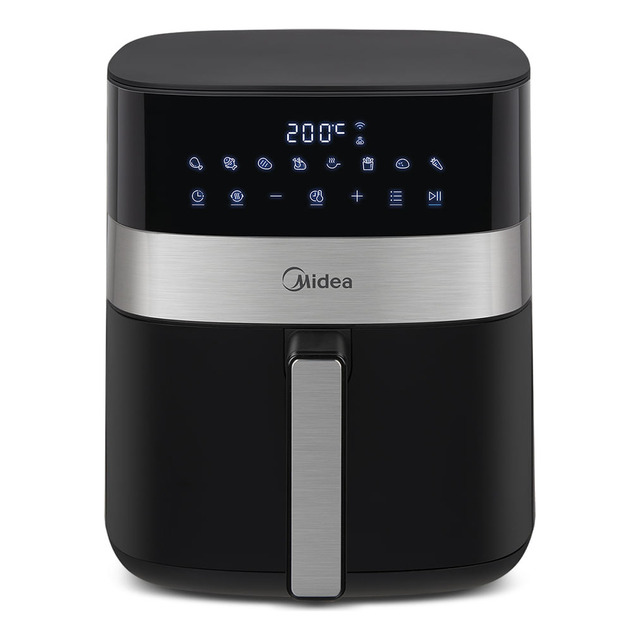 Fritadeira Air Fryer 6l Smart Chef Plus Cor Preta Midea Cor Preto 127v Fritadeira Air Fryer 6l Smart Chef Plus Cor Preta Midea Cor Preto 127v