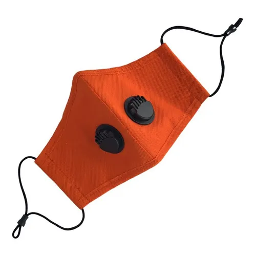 Cubrebocas N95 Lavable Filtro Reusable Valvula Tapaboca Color Naranja