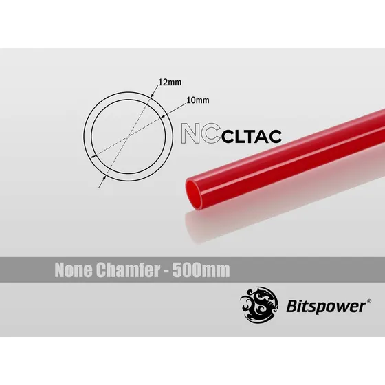 Bits Power Crystal Tubo Od In Longitud Rojo Intenso