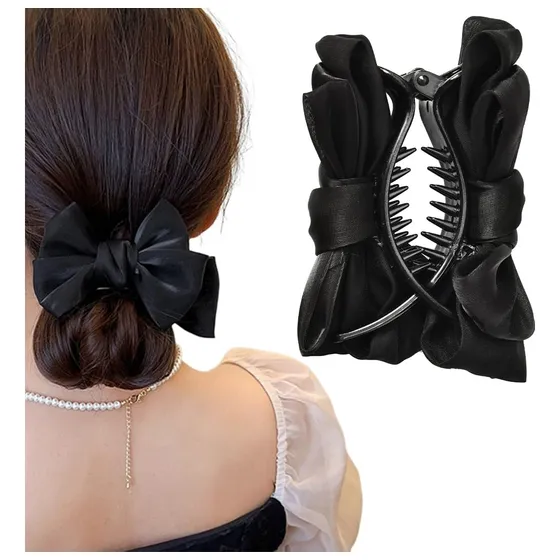 Tazones De Pelo Negro Para Las Niñas Banana Cabello Vmbmi