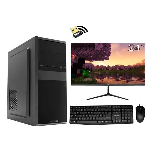 Pc Gamer Pse Ryzen 7 5700g 16gb 500gb 24  Monitor T&m Wifi
