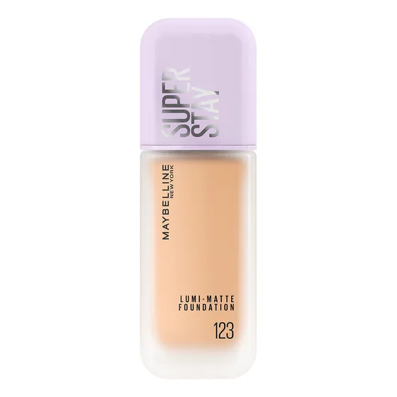 Base de maquillaje Superstay Lumi Matte de Maybelline NY Tono 123