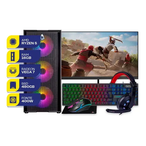 Computador Ryzen 3 5300G 8GB DDR4 256GB SSD Windows 11 Home
